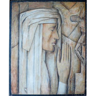 Alfredo Ramos Martinez Original Ramos Martinez Fresco Panel 1934