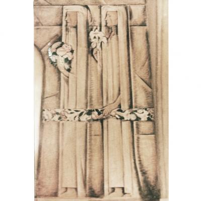 Alfredo Ramos Martinez Original Ramos Martinez Fresco Panel 1934