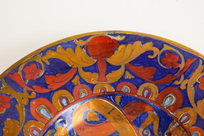 Alfredo Santarelli Majolica Decorative Plate by Alfredo Santarelli Depicting Nonnina Strozzi