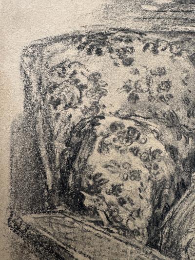 Alice Barber Mrs Charles H Stephens Stephens Attractive Young Woman Sitting in Chair and Looking Upwards in Domestic Setting