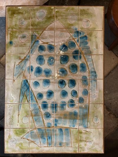 Alice Colonieu Ceramic coffe table by Alice Colonieu France 1960s