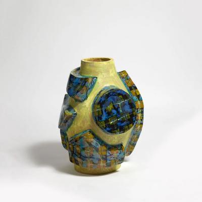 Alice Gavalet BLUE AND YELLOW VASE