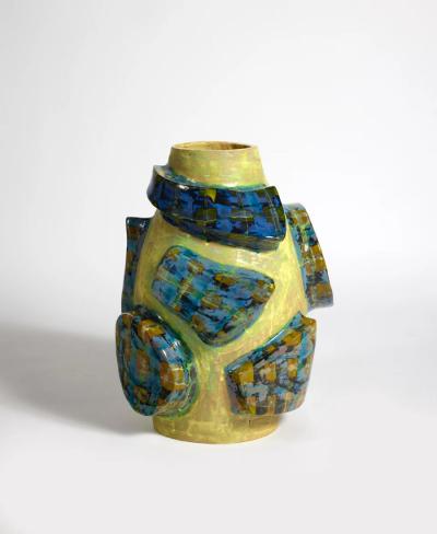 Alice Gavalet BLUE AND YELLOW VASE