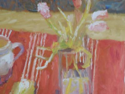 Alice Mumford Red and White Striped Cloth