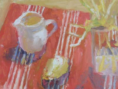 Alice Mumford Red and White Striped Cloth