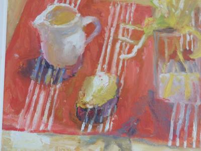 Alice Mumford Red and White Striped Cloth