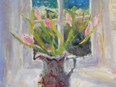 Alice Mumford Seaward Window and Gingham Curtains