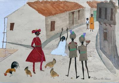 Alice and Martin Provensen The King Visits the Villagers from the The Golden Serpent