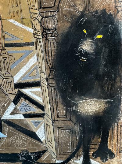 Alice and Martin Provensen Young Maiden and Lion Beauty and the Beast like Fairy Tale