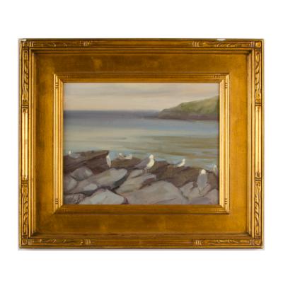 Alison Hill Alison Hill American Late 20th Century Seagulls on the Rocks