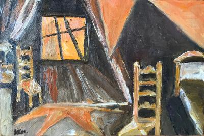 Alla Kechedzhan Dr Caligaris Office Dialog with Robert Vigne