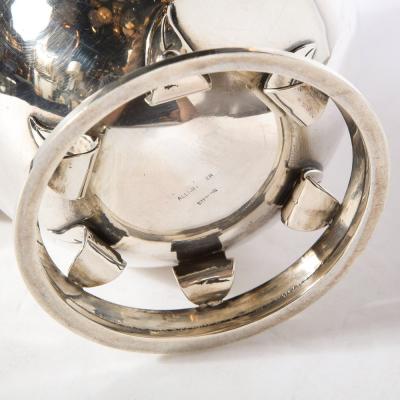 Allan Adler Alan Adler Sterling Silver Walnut Modernist Hand Wrought Serving Coffee Set