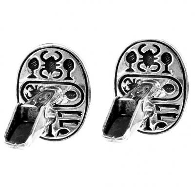 Allan Adler Allan Adler Rare Handcrafted Sterling Scarab Cufflinks