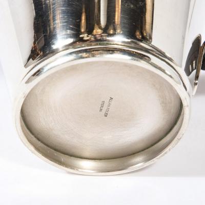 Allan Adler Modernist Sterling Silver Sauce Boat with Ebony Handle by Allan Adler