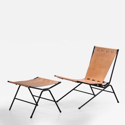 Allan Gould Allan Gould lounge chair with ottoman USA 1950s