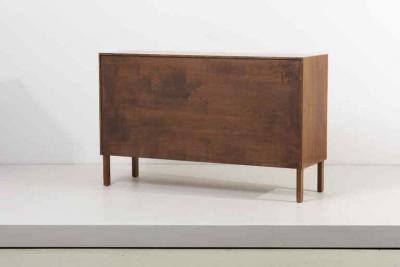 Allan Gould Modernist Sideboard in Walnut by Allan Gould
