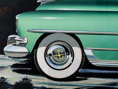 Allan Kass Vintage Car Ad Chrysler New Yorker Sedan