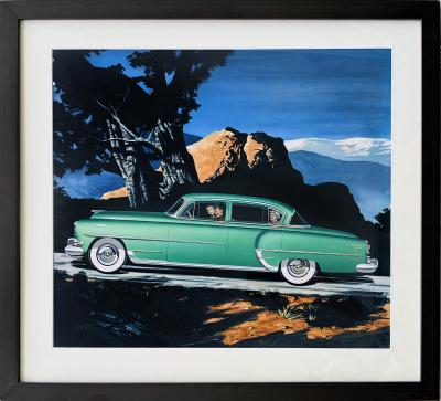 Allan Kass Vintage Car Ad Chrysler New Yorker Sedan