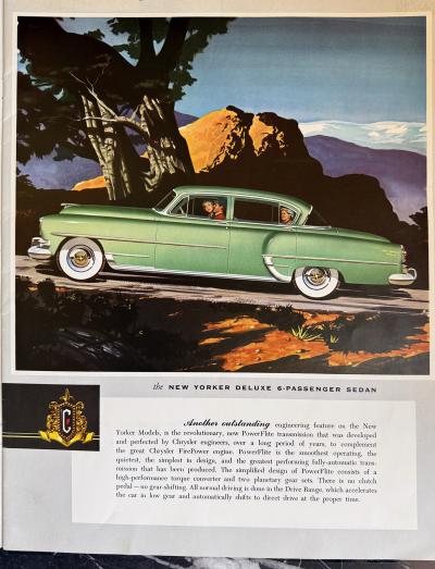 Allan Kass Vintage Car Ad Chrysler New Yorker Sedan