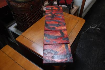 Allan Rodewald Set of Five Original Signed Abstract Canvases by Allan Rodewald