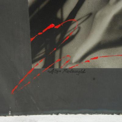 Allan Rodewald Silver Night Enamel on Steel Painting by Alan Rodewald