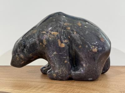 Allan Waidman Gold Silver Purple Walking Bear