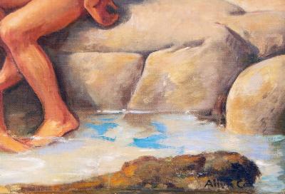 Allyn Cox Cape Ann Wingaersheek Beach by Allyn Cox 1896 1982 USA oil on canvas 1944