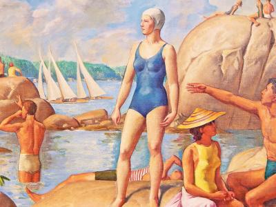 Allyn Cox Cape Ann Wingaersheek Beach by Allyn Cox 1896 1982 USA oil on canvas 1944