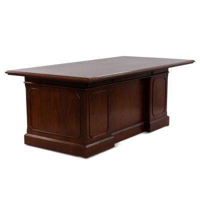 Alma Desk Company Mahogany Executive Desk