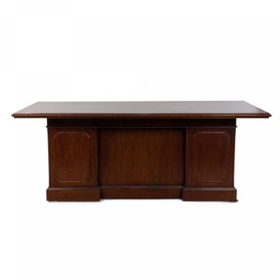 Alma Desk Company Mahogany Executive Desk