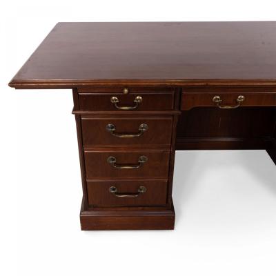 Alma Desk Company Mahogany Executive Desk