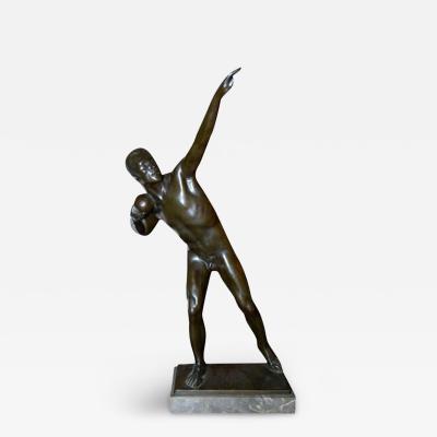 Alois Mayer Bronze Shot Put Sculpture