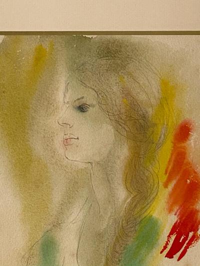 Alonzo Hauser Jeaninne 7 1 68 Watercolor Signed Alonzo Hauser