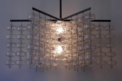 Aloys Gangkofner Huge Mid Century Modern Chandelier by Aloys Ferdinand Gangkofner 1968 Germany
