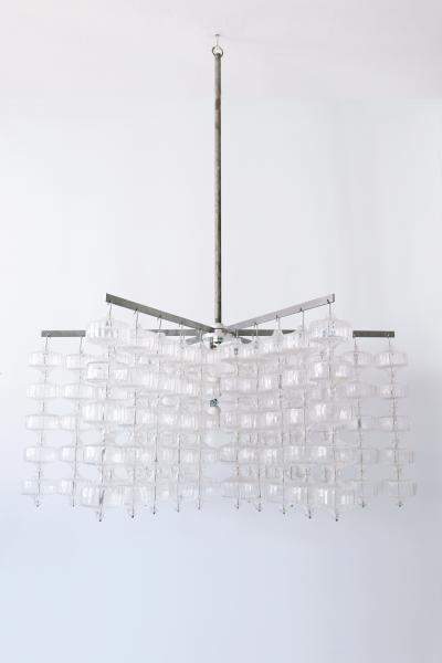 Aloys Gangkofner Huge Mid Century Modern Chandelier by Aloys Ferdinand Gangkofner 1968 Germany