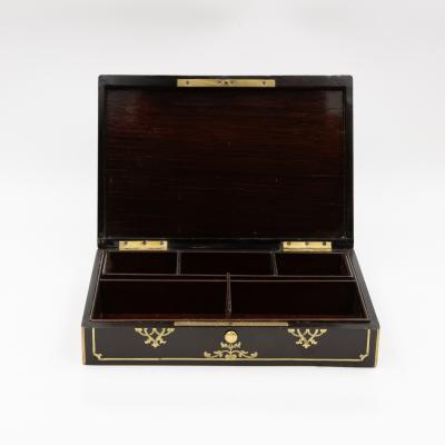Alphonse Giroux et Cie Maison Giroux Ebonized Box Paris Circa 1850