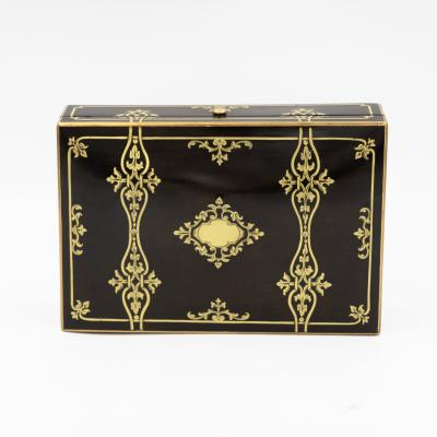 Alphonse Giroux et Cie Maison Giroux Ebonized Box Paris Circa 1850