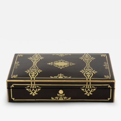 Alphonse Giroux et Cie Maison Giroux Ebonized Box Paris Circa 1850