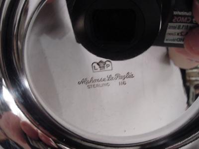 Alphonse La Paglia La Paglia Midcentury Modern Sterling Silver Centerpiece Bowl