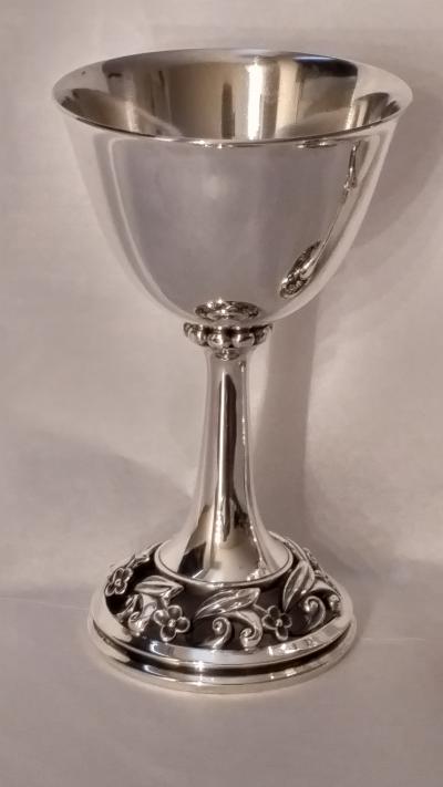 Alphonse La Paglia Modernist Sterling Silver Goblets La Paglia for International Silver