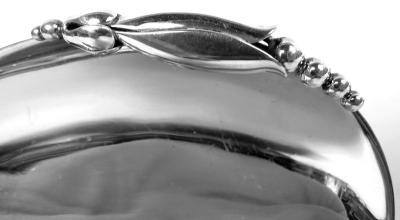 Alphonse La Paglia Pair of La Paglia American Sterling Silver Blossom Inspired Nut Dishes