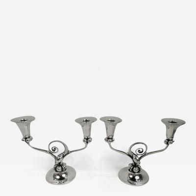 Alphonse La Paglia Pair of La Paglia for International Midcentury Modern Candelabra