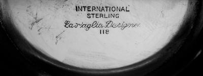 Alphonse La Paglia Pair of Midcentury Low Candlesticks by La Paglia for International