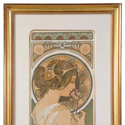 Alphonse Maria Mucha Alphonse Mucha La Plume et La Primevere Lithograph