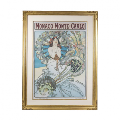 Alphonse Maria Mucha Alphonse Mucha Monaco Monte Carlo Lithograph