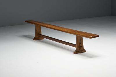 Alpine Rustic Benches France Mid 20th Century