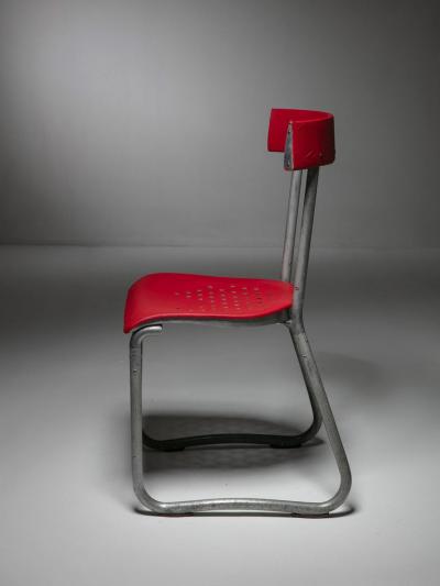 Aluminum Chair by Gio Ponti for Montecatini