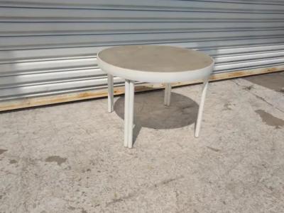 Aluminum with Plexiglass Top Patio Side Coffee Table