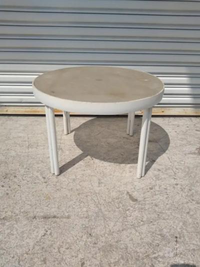 Aluminum with Plexiglass Top Patio Side Coffee Table
