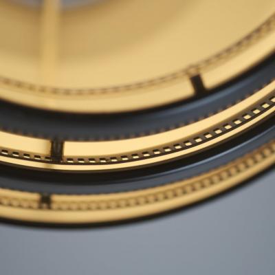 Alvar Aalto Alvar Aalto A332 Beehive Pendant in Brass Black Valaistusty Finland 1950s